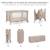 Lit Parapluie 2 en 1, Lit bébé voyage de la naissance jusqu’à 15 kg Beige+Dark grey 4 - vertbaudet enfant 
