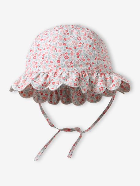 Chapeau bébé fille finition festonnée écru 1 - vertbaudet enfant 