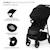 Poussette Canne TRIG 3, Légère, position allongée, pliable, harnais réglables, jusqu'à 25 kg Beige+Gris+Marron+Noir 22 - vertbaudet enfant 