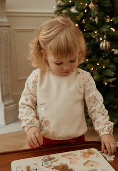 -Sweat-shirt enfant en molleton lison