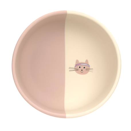 Bol en silicone - tiny team - chat Beige 3 - vertbaudet enfant 