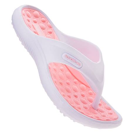 Tongs synthétique ilama Blanc / pêche+Bleu saphir / fuchsia 4 - vertbaudet enfant 