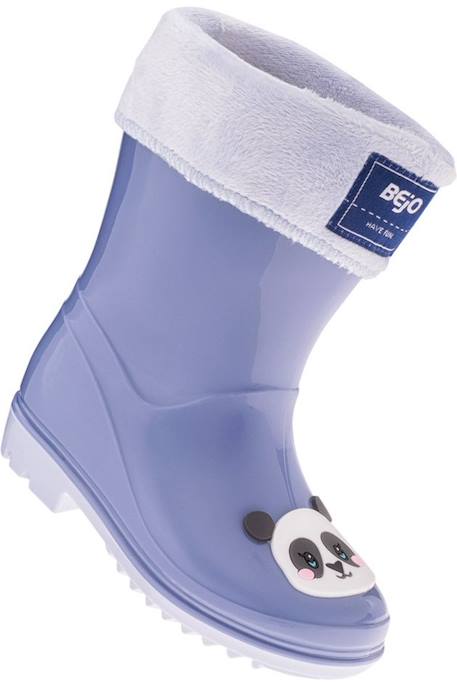Bottes de pluie motif/style panda  frise Bleuet / gris 6 - vertbaudet enfant 