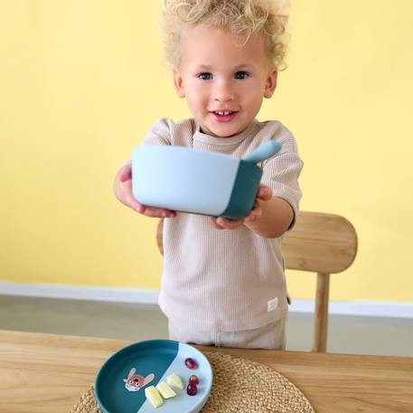 Bol en silicone - tiny team - chien Bleu 2 - vertbaudet enfant 