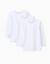 Pack 3 maillots de corps en coton polyester peigné Blanc 1 - vertbaudet enfant 