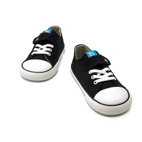 Sneakers garçon fermeture à lacets + scratch Bleu ciel+Blue marine+Noir - Bleu+White 18 - vertbaudet enfant 
