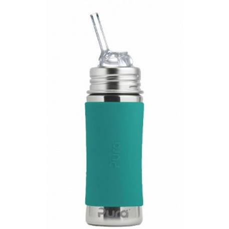 Gourde en inox 325 ml Rose+Vert foncé 6 - vertbaudet enfant 