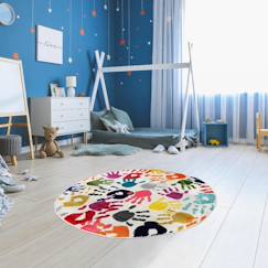 Linge de maison et décoration-Décoration-Tapis-Tapis enfant tissé lyn6 handi tapis rond