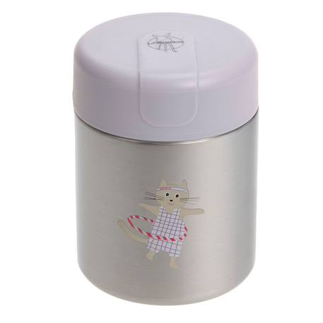 Boîte à repas inox isotherme tiny team chat Rose 1 - vertbaudet enfant 
