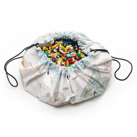 Tapis et sac de rangement worldmap colour Bleu 4 - vertbaudet enfant 