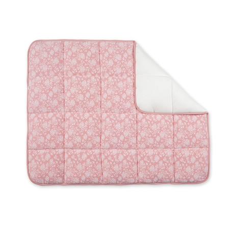 Tapis de parc - jersey moelleux Flower print+Piuma ecru+Piuma moka 1 - vertbaudet enfant 