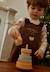 Ensemble salopette bébé en sherpa et t-shirt cracotte Marron 1 - vertbaudet enfant 
