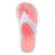 Tongs synthétique ilama Blanc / pêche+Bleu saphir / fuchsia 3 - vertbaudet enfant 