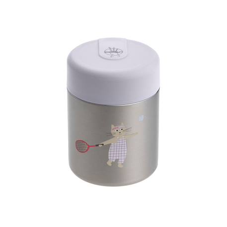 Boîte à repas inox isotherme tiny team chat Rose 3 - vertbaudet enfant 