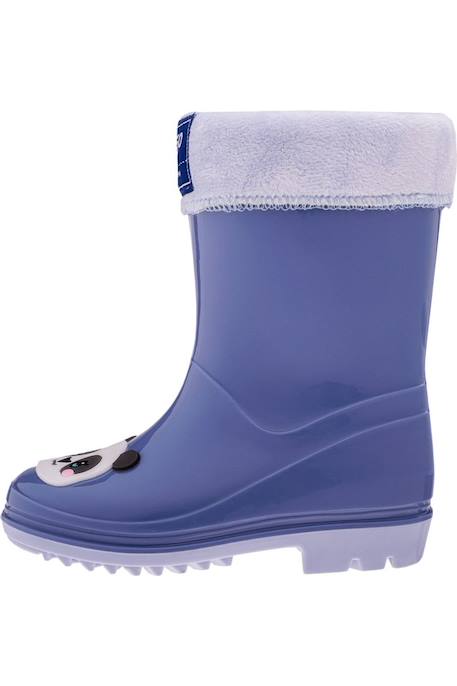 Bottes de pluie motif/style panda  frise Bleuet / gris 2 - vertbaudet enfant 