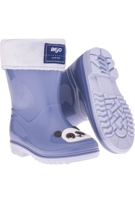 Bottes de pluie motif/style panda  frise Bleuet / gris 5 - vertbaudet enfant 