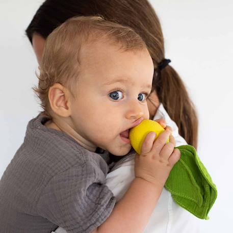 Doudou de dentition Jaune, vert 6 - vertbaudet enfant 