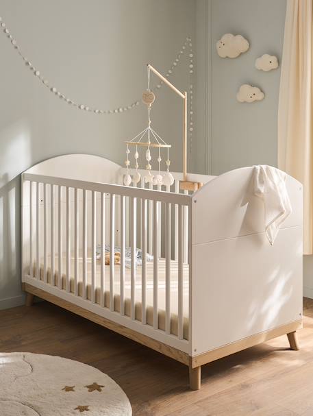 Lit bébé évolutif 70x140 cm CONFETTI blanc 2 - vertbaudet enfant 