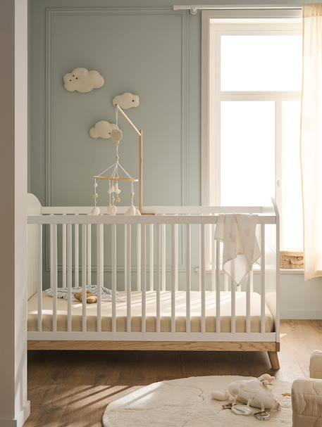 Lit bébé évolutif 70x140 cm CONFETTI blanc 4 - vertbaudet enfant 
