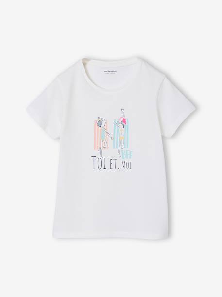 Lot de 2 pyjashort fille écru 6 - vertbaudet enfant 