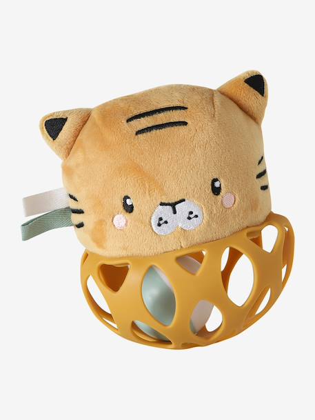 Hochet balle en silicone TANZANIE jaune 2 - vertbaudet enfant 