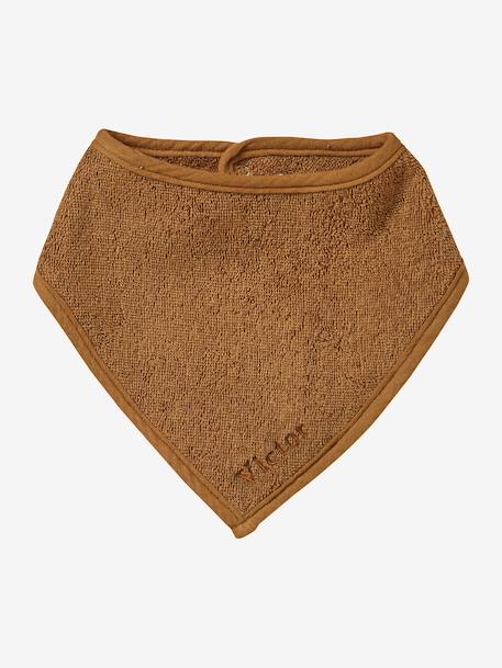 Lot de 3 bavoirs bandanas en éponge et gaze de coton caramel 7 - vertbaudet enfant 