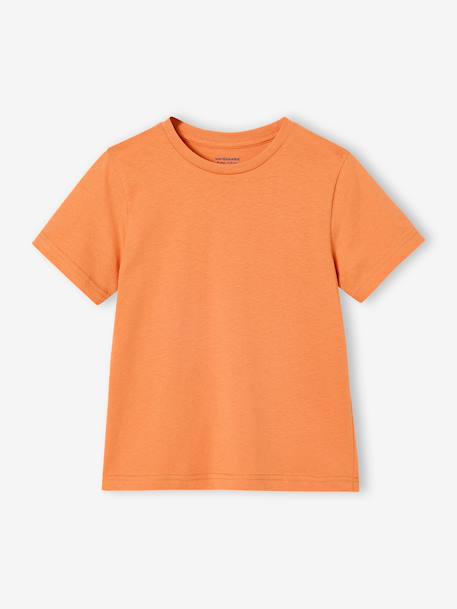 Lot 3 T-shirts manches courtes bleu pétrole+caramel+marine+noix de pécan+vert amande+vert sauge 3 - vertbaudet enfant 