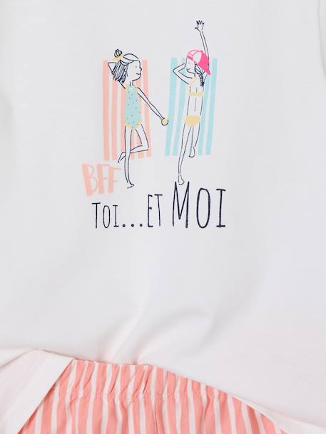 Lot de 2 pyjashort fille écru 9 - vertbaudet enfant 