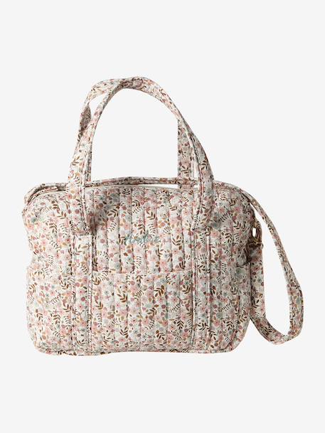 Sac à langer en gaze de coton JOIOSA beige imprimé+bleu nuit+bronze+écru 26 - vertbaudet enfant 