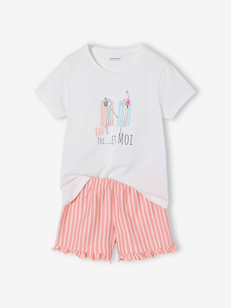 Lot de 2 pyjashort fille écru 2 - vertbaudet enfant 