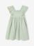 Robe de cérémonie en gaze de coton fille manches en broderie anglaise rose pâle+vert sauge 11 - vertbaudet enfant 