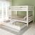 Lit superposé h160 séparable extra-solide en bois massif hercule Blanc 4 - vertbaudet enfant 