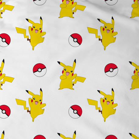 Parure de lit imprimée 100% coton, pokemon pokéball Bleu 4 - vertbaudet enfant 