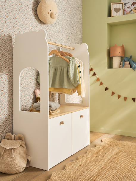 Portant et bureau enfant 2 en 1 Ourson blanc 3 - vertbaudet enfant 