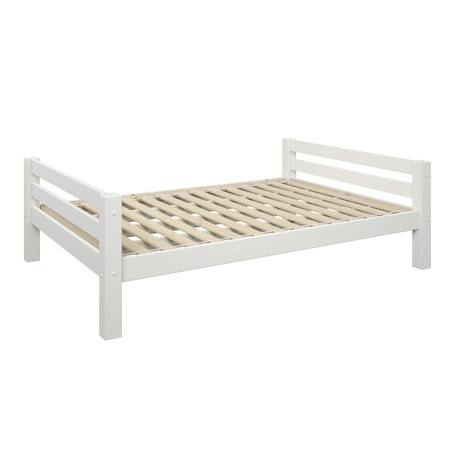 Lit ado extra-solide en bois massif hercule Blanc 4 - vertbaudet enfant 