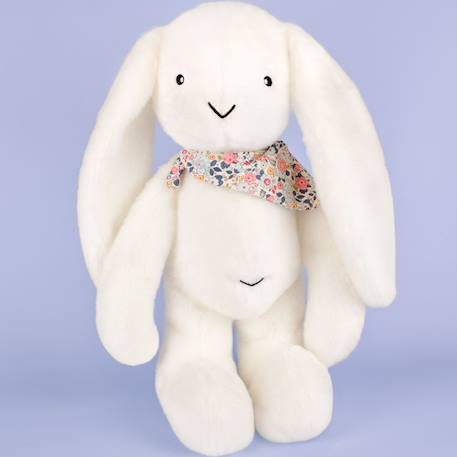 Peluche lapin fleurette Blanc 5 - vertbaudet enfant 