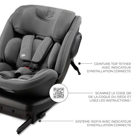 Siege auto xpedition 3 i size pratique confortable Beige+Gris+Noir+Vert 11 - vertbaudet enfant 