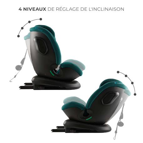 Siege auto xpedition 3 i size pratique confortable Beige+Gris+Noir+Vert 22 - vertbaudet enfant 