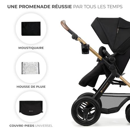 Poussette 4en1 de la naissance à 3 ans, Moov 2 Beige+Noir 11 - vertbaudet enfant 