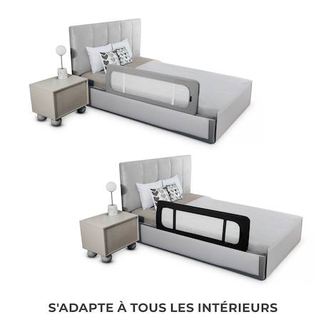 Barrière de Lit GUARD & DREAM Pliable avec Hauteur Réglable, Filet Aéré et Sac de Transport Inclus Noir 5 - vertbaudet enfant 