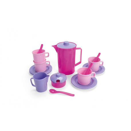 Set de café  (my little princesse) - 17 pièces en filet Violet 1 - vertbaudet enfant 