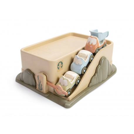 Garage avec petites voitures bioplastique - 3 voitures Pastel 3 - vertbaudet enfant 