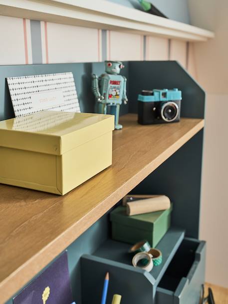 Bureau enfant/ado avec rangement - MISTRAL bleu grisé 4 - vertbaudet enfant 