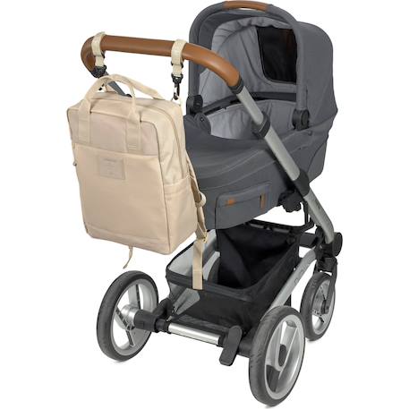 Sac à dos à langer vividal beige green label Beige 6 - vertbaudet enfant 