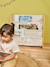Rangement livre textile beige imprimé+blanc imprimé 2 - vertbaudet enfant 