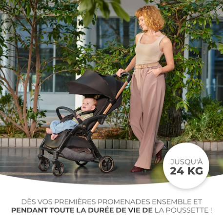 Poussette Légère voyage, pliage automatique, jusqu'à 24 kg - Apino Beige+Gris+Multicolore 15 - vertbaudet enfant 