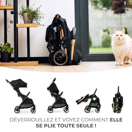 Poussette Légère voyage, pliage automatique, jusqu'à 24 kg - Apino Beige+Gris+Multicolore 14 - vertbaudet enfant 