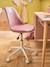 Chaise de bureau enfant à roulettes blanc+bleu+rose+vert 11 - vertbaudet enfant 