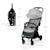 Poussette Kinderkraft APINO légère et compacte avec pliage automatique, dossier inclinable et roues increvables Noir 6 - vertbaudet enfant 