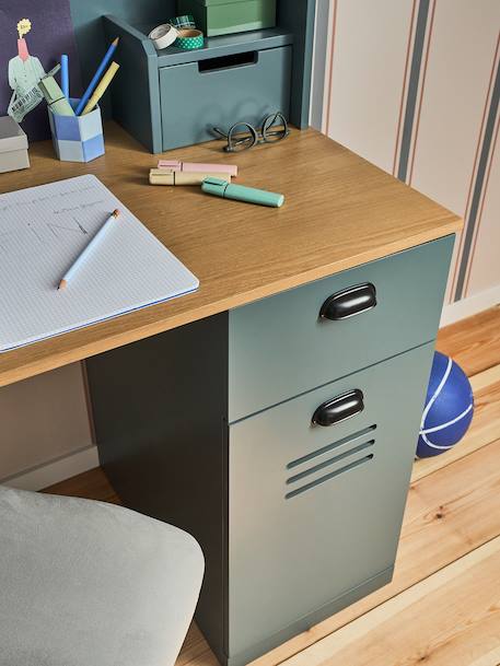Bureau enfant/ado avec rangement - MISTRAL bleu grisé 3 - vertbaudet enfant 